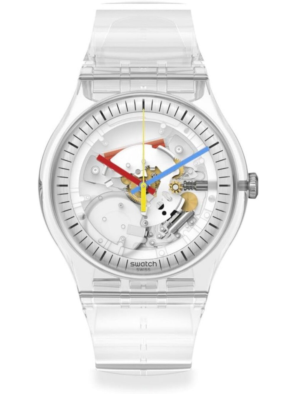 Unisex Transparent Waterproof Quartz Watch - Casual Polymer Design, Stylish